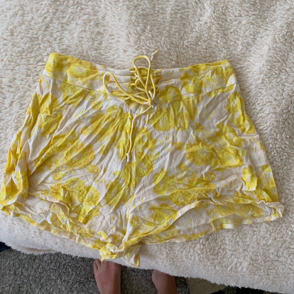 Cute and comfy lace up shorts